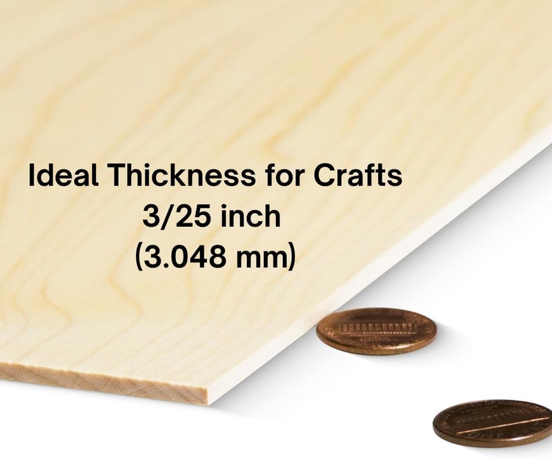 Glowforge Proofgrade Maple Plywood for Laser Engravers - 5 Sheets - 12x20 Inches, 3/25 Inch Thick - Finished Wood for Laser Cutting and Engraving Projects - Image 3